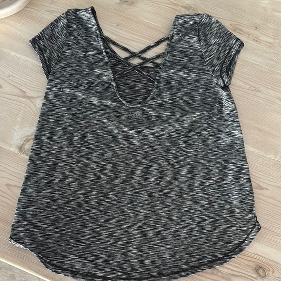 Women's Black and Gray Top - Picture 3 of 5